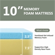 FOA Marc Beige Full Platform Pattern Fabric Bed with 10