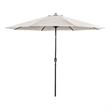 Furniture of America Perth 11' Outdoor Patio Metal Patio Beige Umbrella