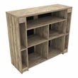 Furniture of America Levi Farmhouse Wood Bart Table in Weathered Oak