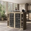 Furniture of America Levi Farmhouse Wood Bart Table in Weathered Oak