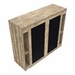 Furniture of America Levi Farmhouse Wood Bart Table in Weathered Oak