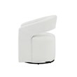 Furniture of America Tess Fabric Armchair with Curved Armrests in White