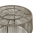 Muse & Lounge Co. Meja Wicker / Rattan Round Outdoor Coffee Table in Gray