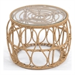 Muse & Lounge Co. Serene Wicker / Rattan Round Outdoor Coffee Table in Natural