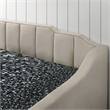 Furniture of America Koon Fabric Upholstered Daybed with Trundle in Beige