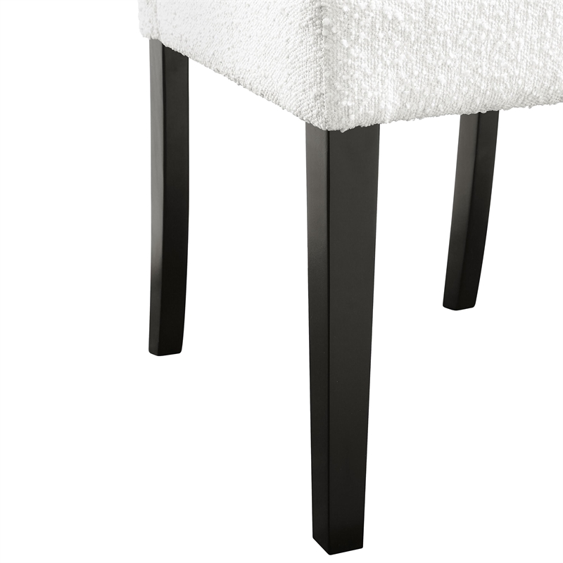 Furniture of America Prat Fabric Upholstered Side Chairs in Black (Set of 2)