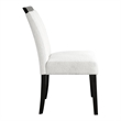 Furniture of America Prat Fabric Upholstered Side Chairs in Black (Set of 2)