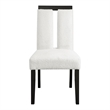 Furniture of America Prat Fabric Upholstered Side Chairs in Black (Set of 2)