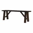Furniture of America Drivet Rustic Wood Rectangle Dining Bench in Walnut