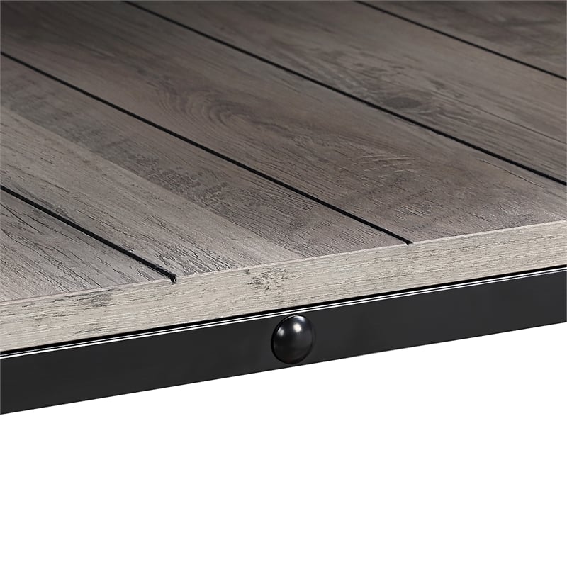 Furniture of America Acres Wood Natural 2-Piece Coffee Table Set with Wheels