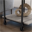 Furniture of America Acres Wood Natural 3-Piece Coffee Table Set with Wheels