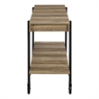Furniture of America Acres Wood Rustic Oak 3-Piece Coffee Table Set with Wheels