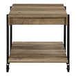 Furniture of America Acres Wood Rustic Oak 3-Piece Coffee Table Set with Wheels
