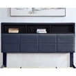 Furniture of America Alto Fabric Storage California King Bed with USB in Gray