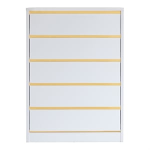 Furniture of America Kaol Modern Wood 5-Drawer Chest in White