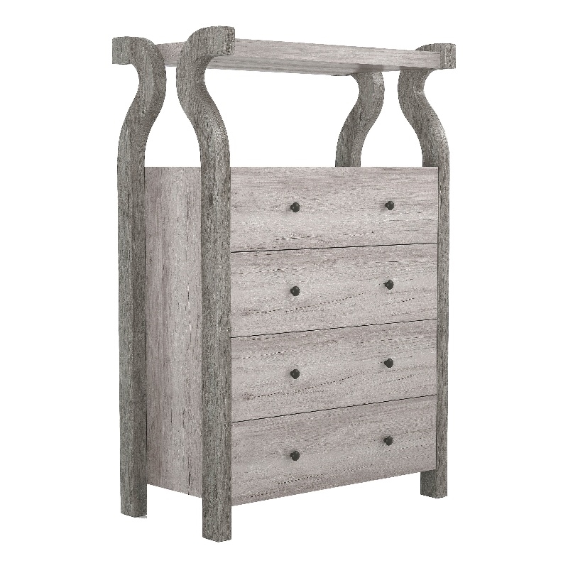 Furniture of America Ramas Farmhouse Wood 4-Drawer Chest in White
