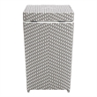 Furniture of America Azur Rattan 2-Piece Loveseat and Trash Can Set in Gray