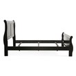 Furniture of America Toni Transitional Solid Wood Panel Queen Bed in Black