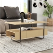 Furniture of America Parte Wood Multi-Storage Coffee Table in Light Maple