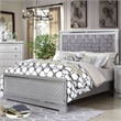 FOA Chid 3pc Silver Solid Wood Bedroom Set - Queen + 2 Nightstands