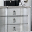 FOA Pappa 2pc Silver Solid Wood Bedroom Set - Nightstand and Chest