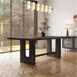 Furniture of America Lizena Solid Wood Rectangular Dining Table in Ash Gray