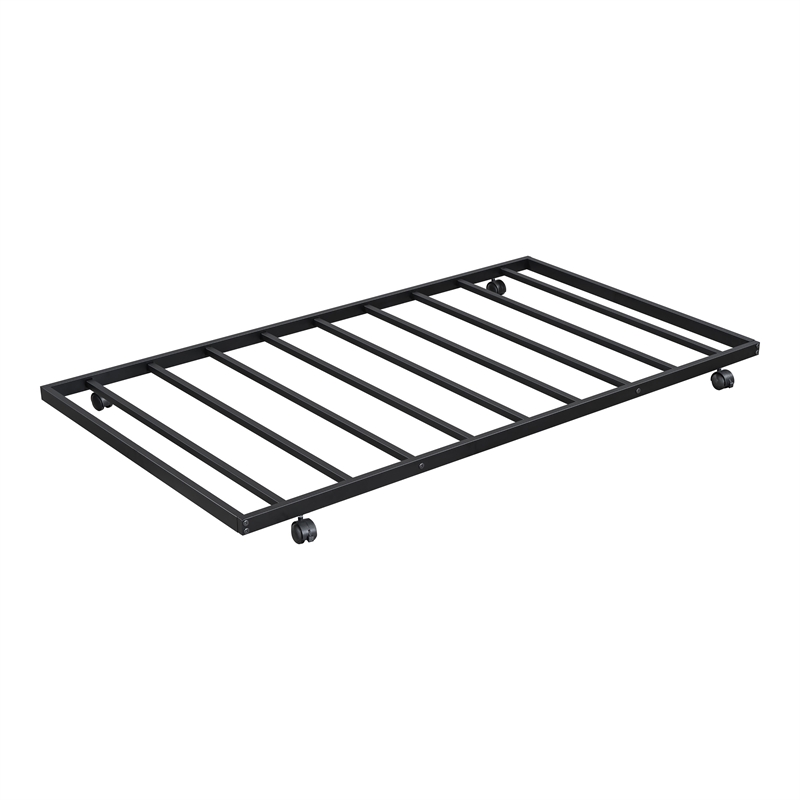 Furniture of America Malady Metal Daybed with Trundle in Black