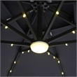 Furniture of America Ballenda Aluminum LED 8' Teal Double Top Square Umbrella