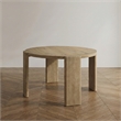Furniture of America Hallond Solid Wood Round Dining Table in Oak