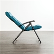 Furniture of America Garthen 3pc Metal Folding Patio Conversation Set in Teal
