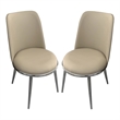 Furniture of America Agorthin Metal 7-Piece Dining Set in Silver