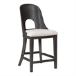 Furniture of America Lizena Solid Wood Counter Chairs in Ash Gray (Set of 2)
