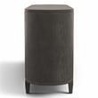 Furniture of America Lizena Solid Wood 2-Door Server in Ash Gray