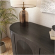 Furniture of America Lizena Solid Wood 2-Door Server in Ash Gray