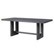 Furniture of America Lizena Solid Wood 7-Piece Dining Table Set in Ash Gray