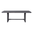 Furniture of America Lizena Solid Wood 7-Piece Dining Table Set in Ash Gray