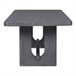 Furniture of America Lizena Solid Wood 7-Piece Dining Table Set in Ash Gray