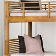 Furniture of America Sowon Solid Wood Storage Twin Bunk Bed in Light Oak
