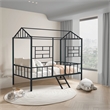 Furniture of America Natte Metal House Design Twin Loft Bed in Black