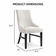 Furniture of America Kindrel Wood 7-Piece Dining Set in Black