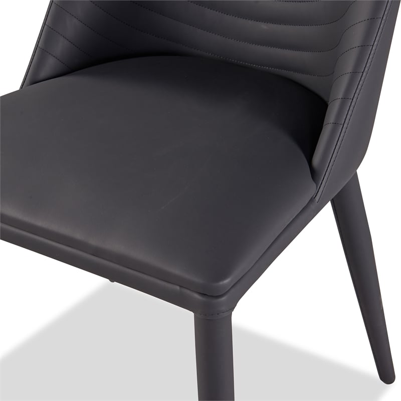 Furniture of America Escando Metal 7-Piece Dining Set in Black