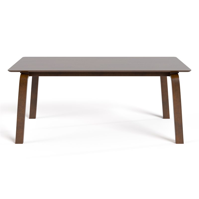 Furniture of America Senoil Wood Rectangular Dining Table in Walnut