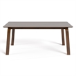 Furniture of America Senoil Wood Rectangular Dining Table in Walnut