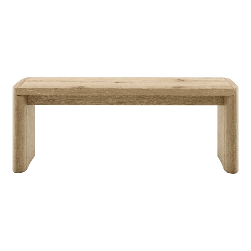 Furniture of America Hallond Solid Wood 6-Piece Dining Set with Bench in Oak