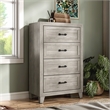 Furniture of America Junile 4-Drawer Wood Chest in Washed White