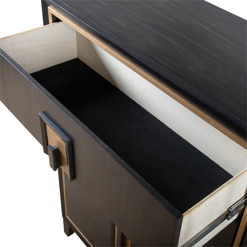 Furniture of America Wenton 5-Drawer Solid Wood Chest in Espresso