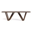 Furniture of America Ralmon Solid Wood Dining Table in Rich Walnut
