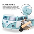 Furniture of America Shelline Peace Bus Wood Twin Kid Bed with LED in Teal