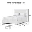 Furniture of America Ventrack LED Light Wood Queen Bed in White