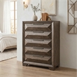 Furniture of America Werren 5-Drawer Solid Wood Chest in Espresso